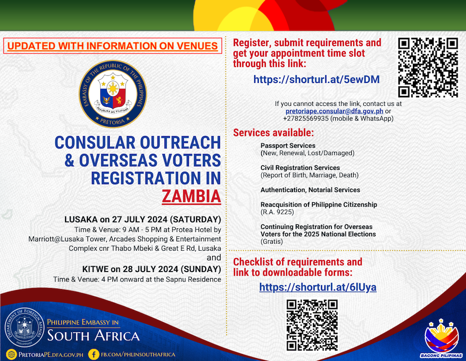 Consular Outreach Zambia 2024