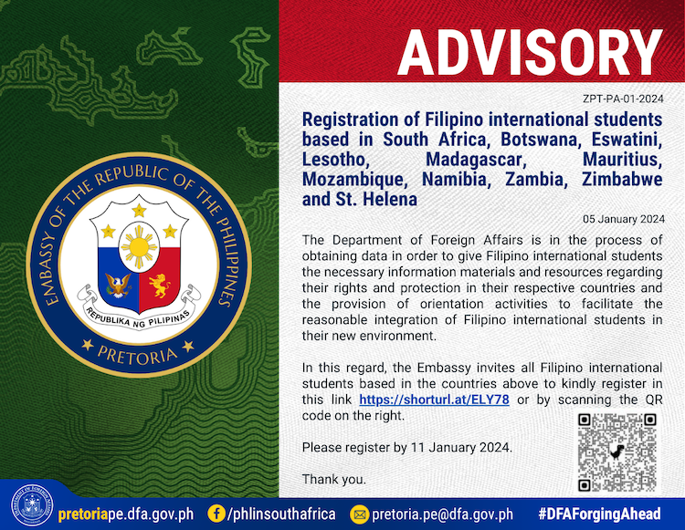 ZPT PA 1 2024 PH International Students Registration