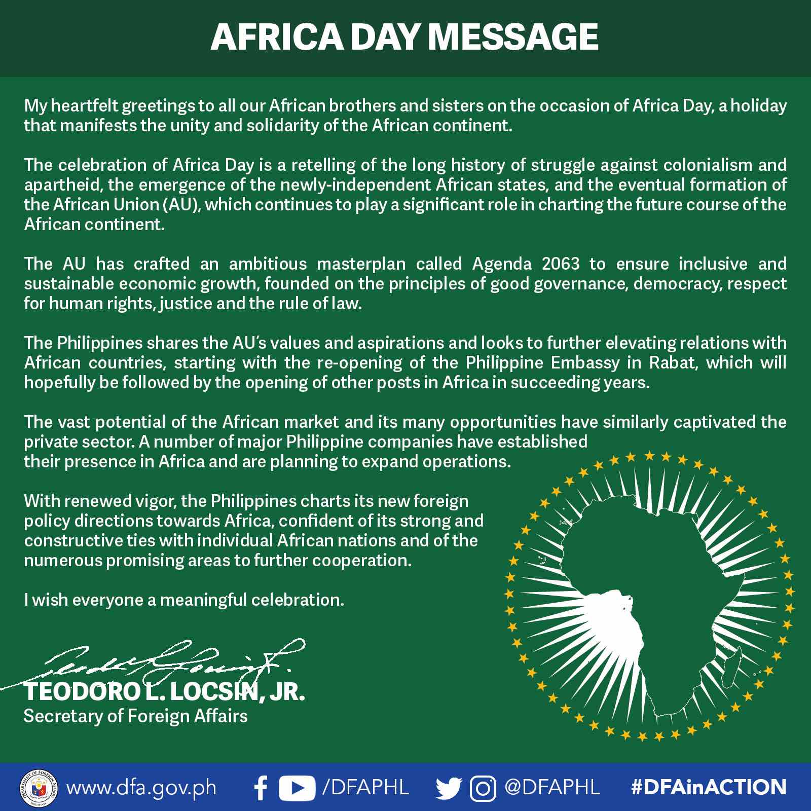 Africa Day Message 1